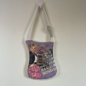 Hannah Montana Guitar Bag White Pink Messenger Graphic Y2K Miley Cyrus Disney